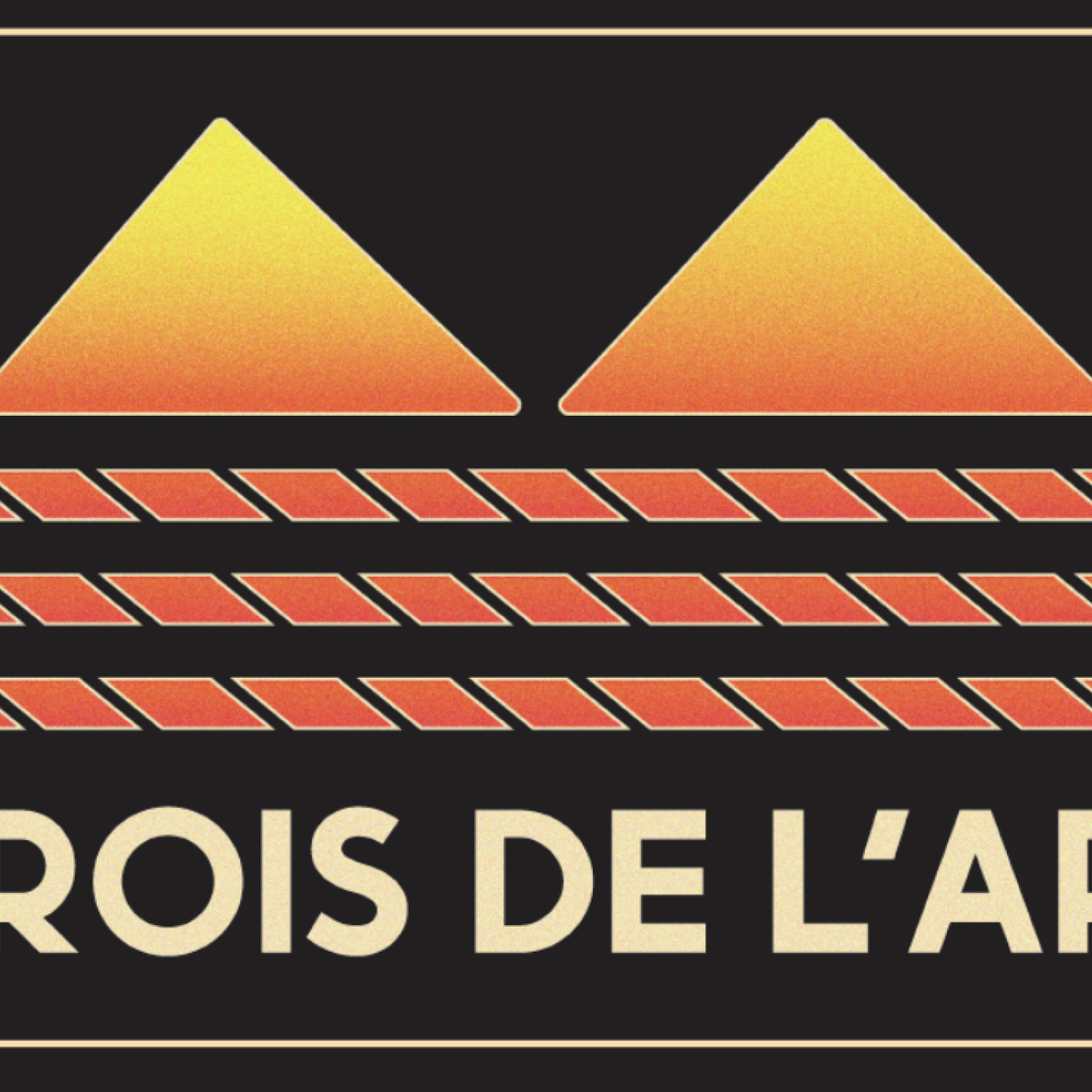 Logo les Rois De l Arene PNG rectangle fond noir v1768